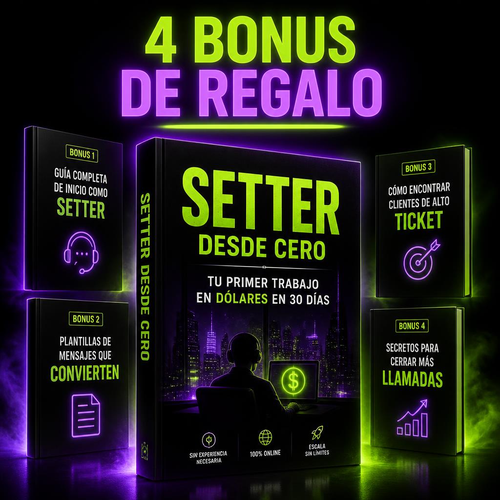 Ebook Setter desde Cero con 4 bonos de regalo
